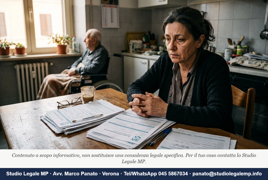 APE Sociale caregiver: i 4 errori che fanno perdere il diritto - Studio Legale MP - Verona