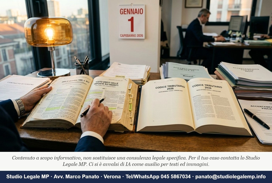Nuovo TUIR 2026: 5 errori da evitare dal 1° gennaio 2027 - Studio Legale MP - Verona