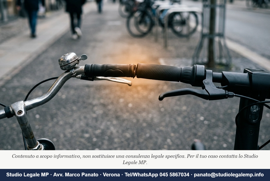 Scontro monopattino e bicicletta: chi paga? - Studio Legale MP - Verona