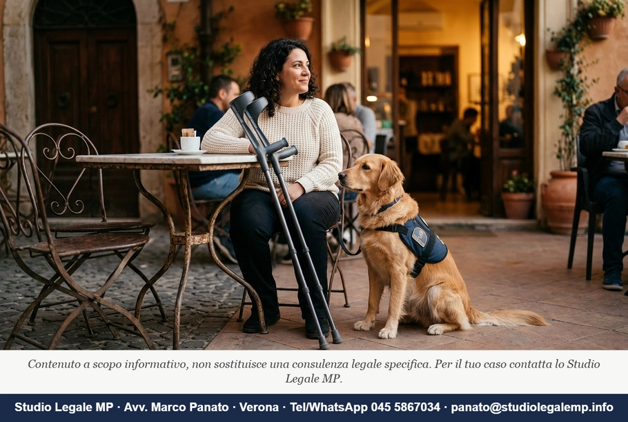 Cane di assistenza negato: quando è discriminazione - Studio Legale MP - Verona