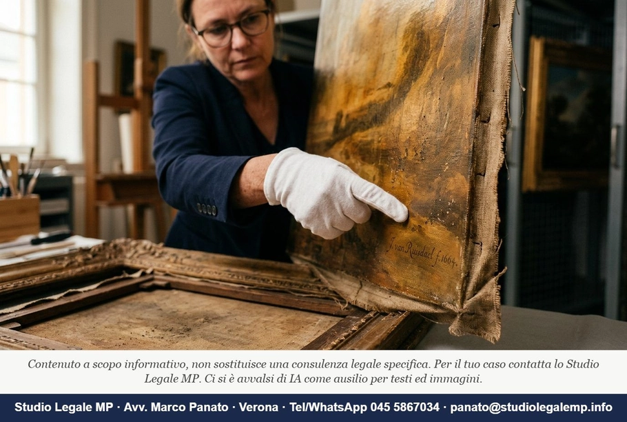 Falsa attribuzione opera d'arte: cambia la tutela - Studio Legale MP - Verona
