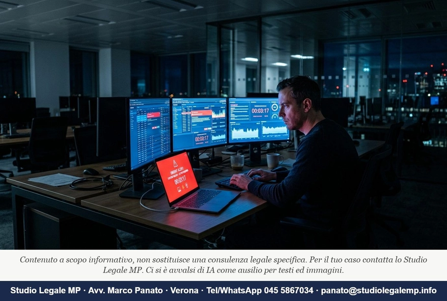 Errori data breach GDPR 72 ore: cosa rischi davvero - Studio Legale MP - Verona