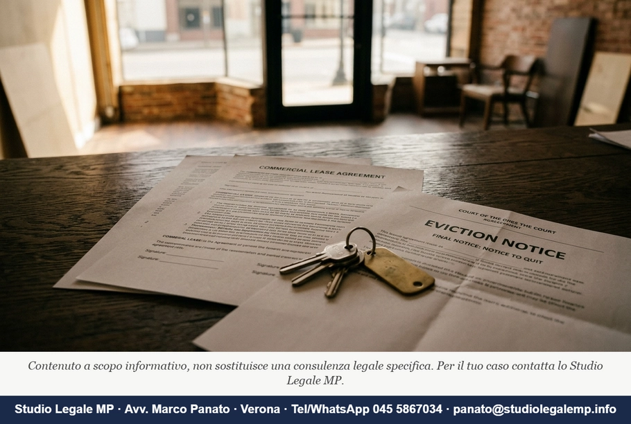 Recesso locazione commerciale: i gravi motivi - Studio Legale MP - Verona