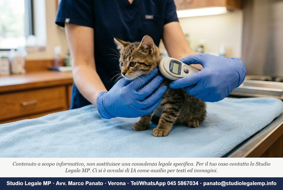 Microchip gatto obbligatorio: gli errori che costano - Studio Legale MP - Verona