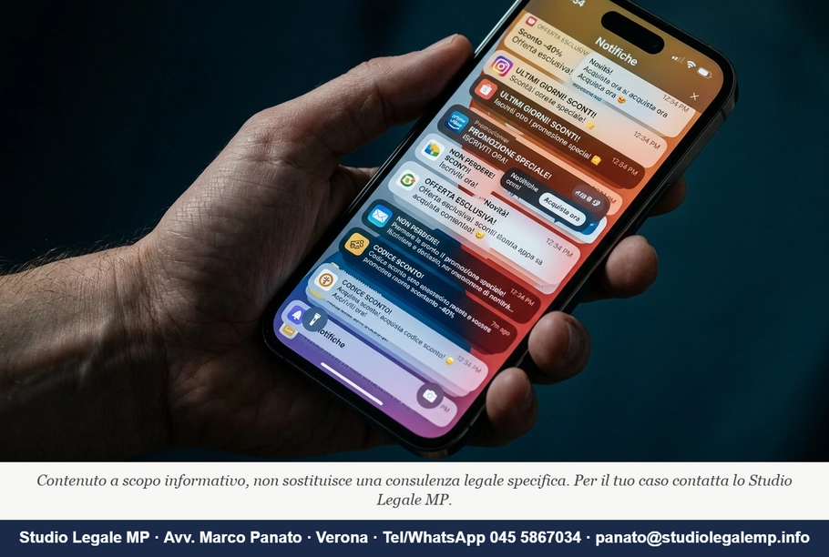 Spam commerciale: sanzioni e consenso GDPR - Studio Legale MP - Verona