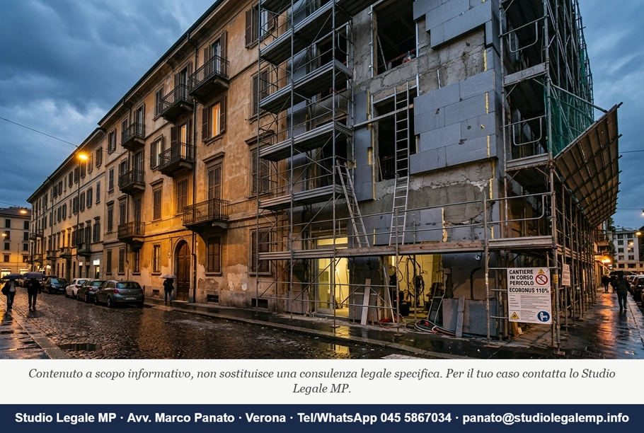 Superbonus condominio: chi risponde dei danni - Studio Legale MP - Verona