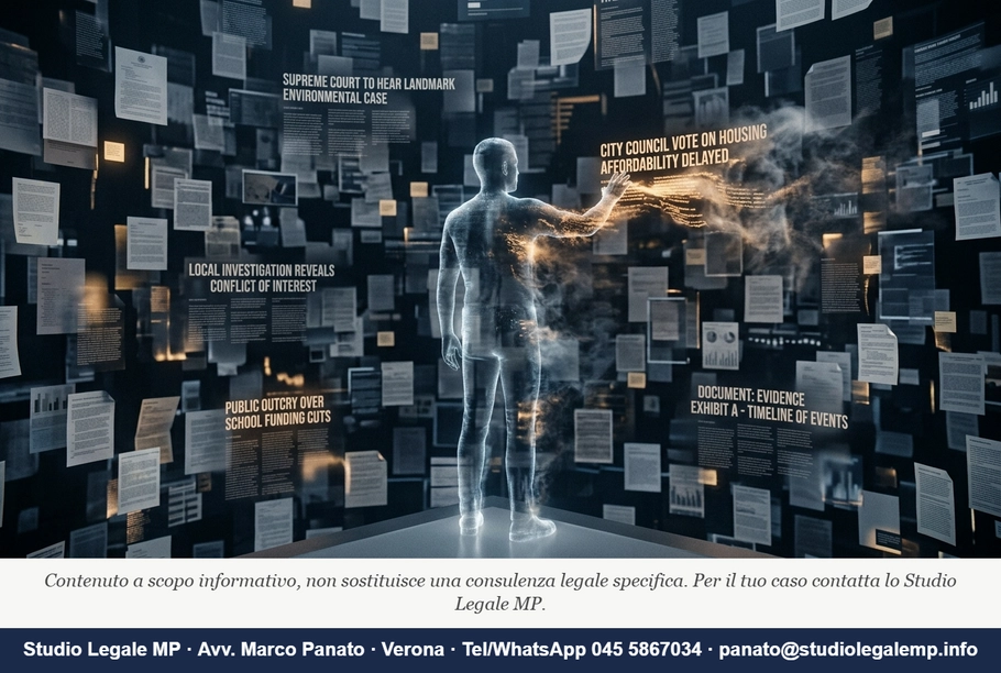 Oblio digitale: quando il danno si prova per presunzioni - Studio Legale MP - Verona