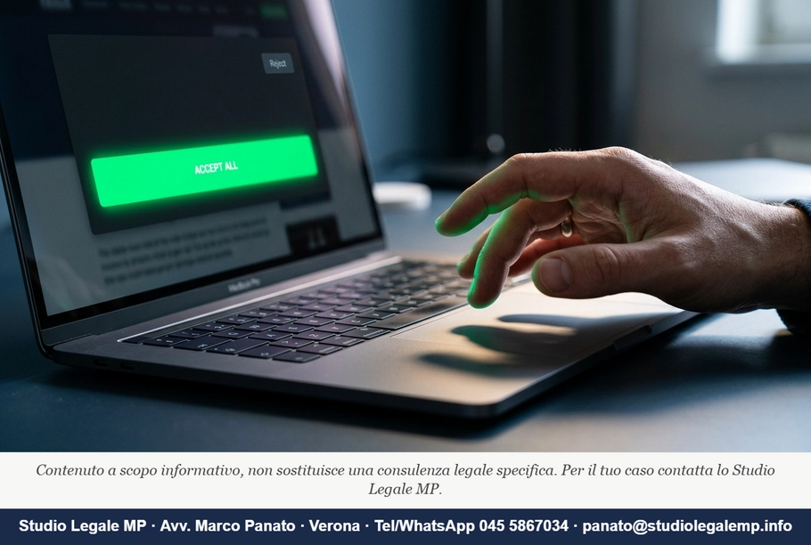 Cookie policy GDPR: quando il consenso è nullo - Studio Legale MP - Verona