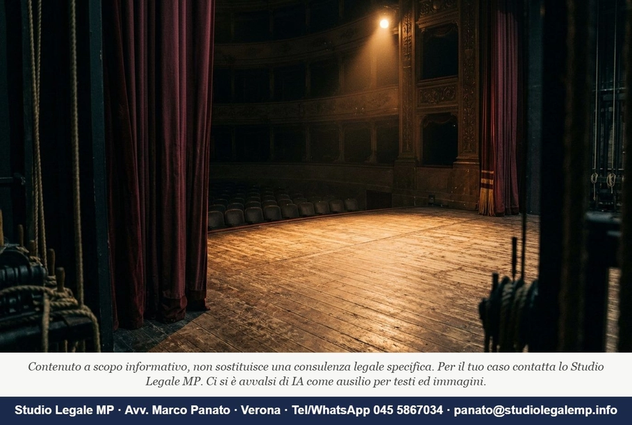 Certificato di agibilità spettacolo: vale la sanzione più lieve? - Studio Legale MP - Verona