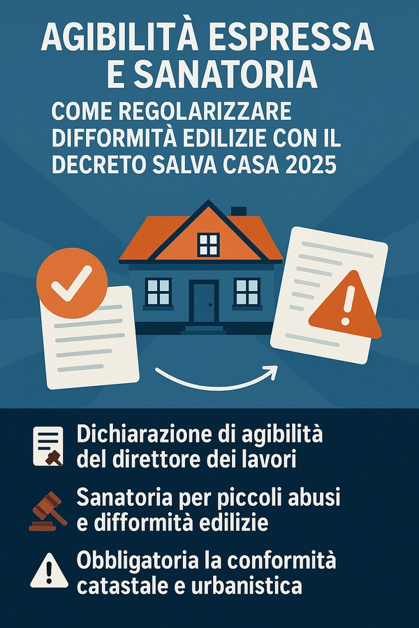 Agibilità Espressa e Sanatoria: Come Regolarizzare Difformità Edilizie Con Il Decreto Salva Casa 2025 - Studio Legale MP - Verona