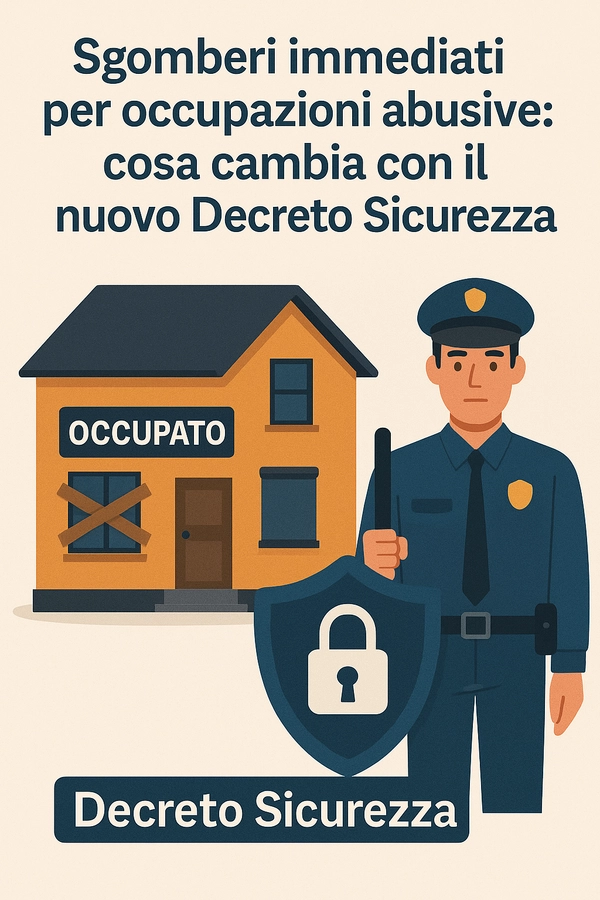  Sgomberi immediati per occupazioni abusive: cosa cambia con il nuovo Decreto Sicurezza  - Studio Legale MP - Verona