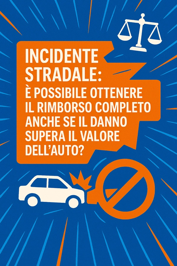 Incidente stradale: è possibile ottenere il rimborso completo anche se il danno supera il valore dell’auto? - Studio Legale MP - Verona