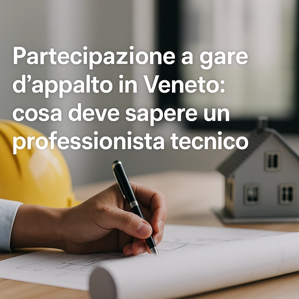 Partecipazione a gare d’appalto in Veneto: cosa deve sapere un professionista tecnico - Studio Legale MP - Verona