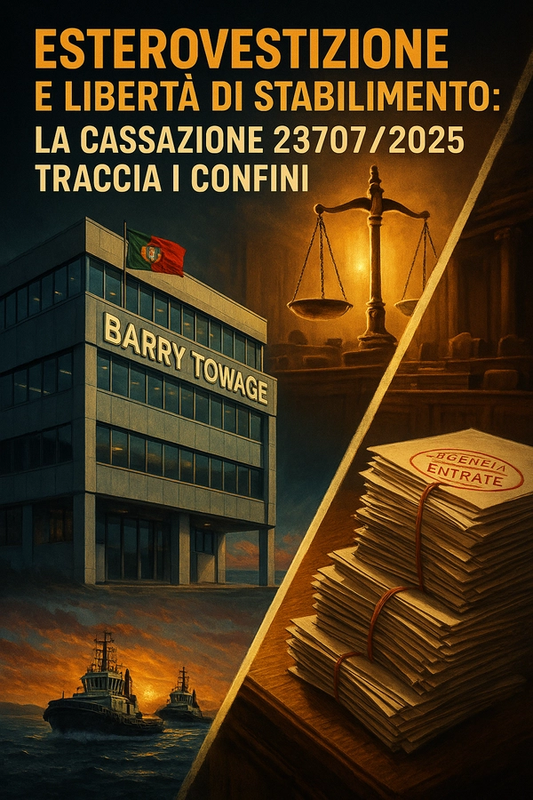 Esterovestizione: la recente Cassazione n. 23707/2025 e le novità su libertà di stabilimento e abuso - Studio Legale MP - Verona