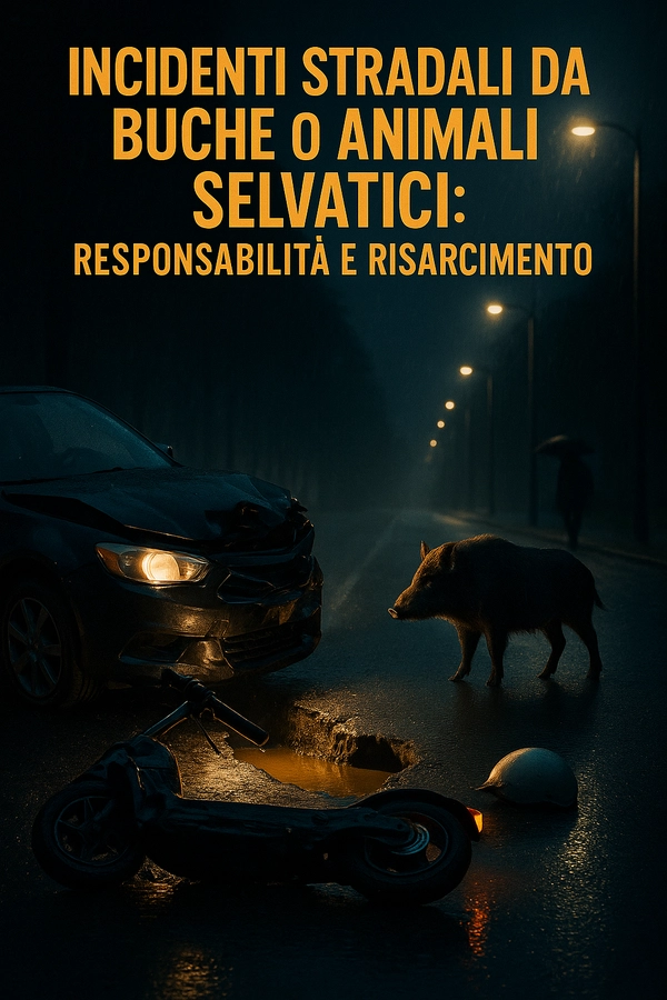 Incidenti stradali causati da buche o animali selvatici: responsabilità e risarcimento - Studio Legale MP - Verona