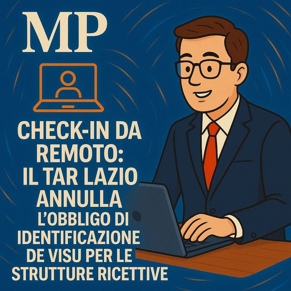 Check-in da remoto: il TAR Lazio annulla l'obbligo di identificazione de visu per le strutture ricettive - Studio Legale MP - Verona