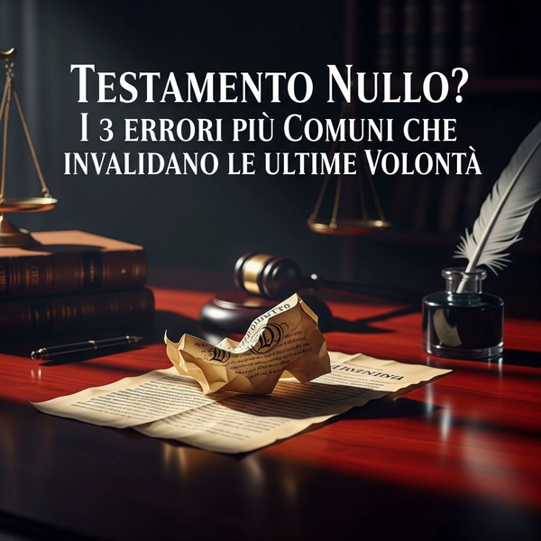 Testamento Nullo? I 3 Errori Più Comuni che Invalidano le Ultime Volontà (e Come Difendersi) - Studio Legale MP - Verona