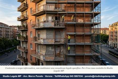 Balconi aggettanti e cantiere condominiale: chi paga davvero - Studio Legale MP - Verona