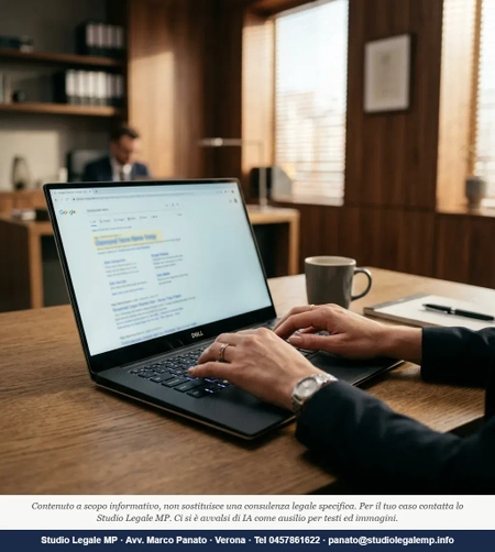 Diritto all'oblio: professionista attivo? Google ti tiene - Studio Legale MP - Verona