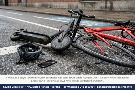Monopattino contro bicicletta: chi paga i danni? - Studio Legale MP - Verona